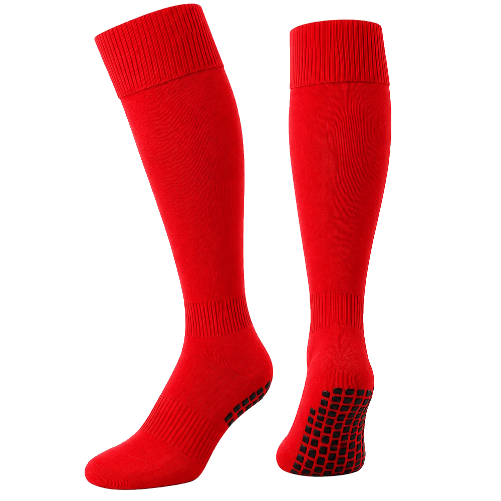 PVIDA Match Grip Socks - Red - Small Adult (A4-9)