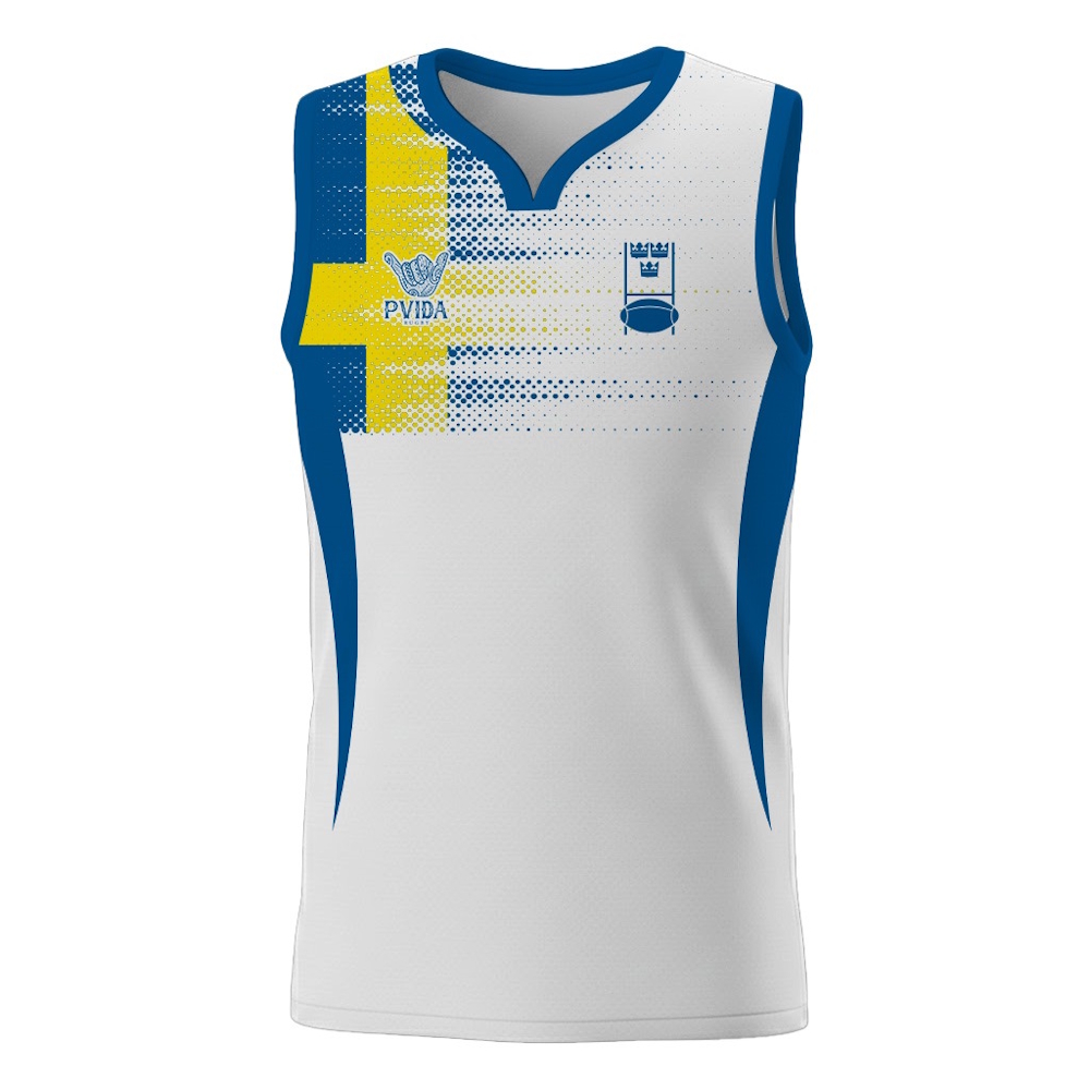 Sweden Rugby 7s - White Running Vest