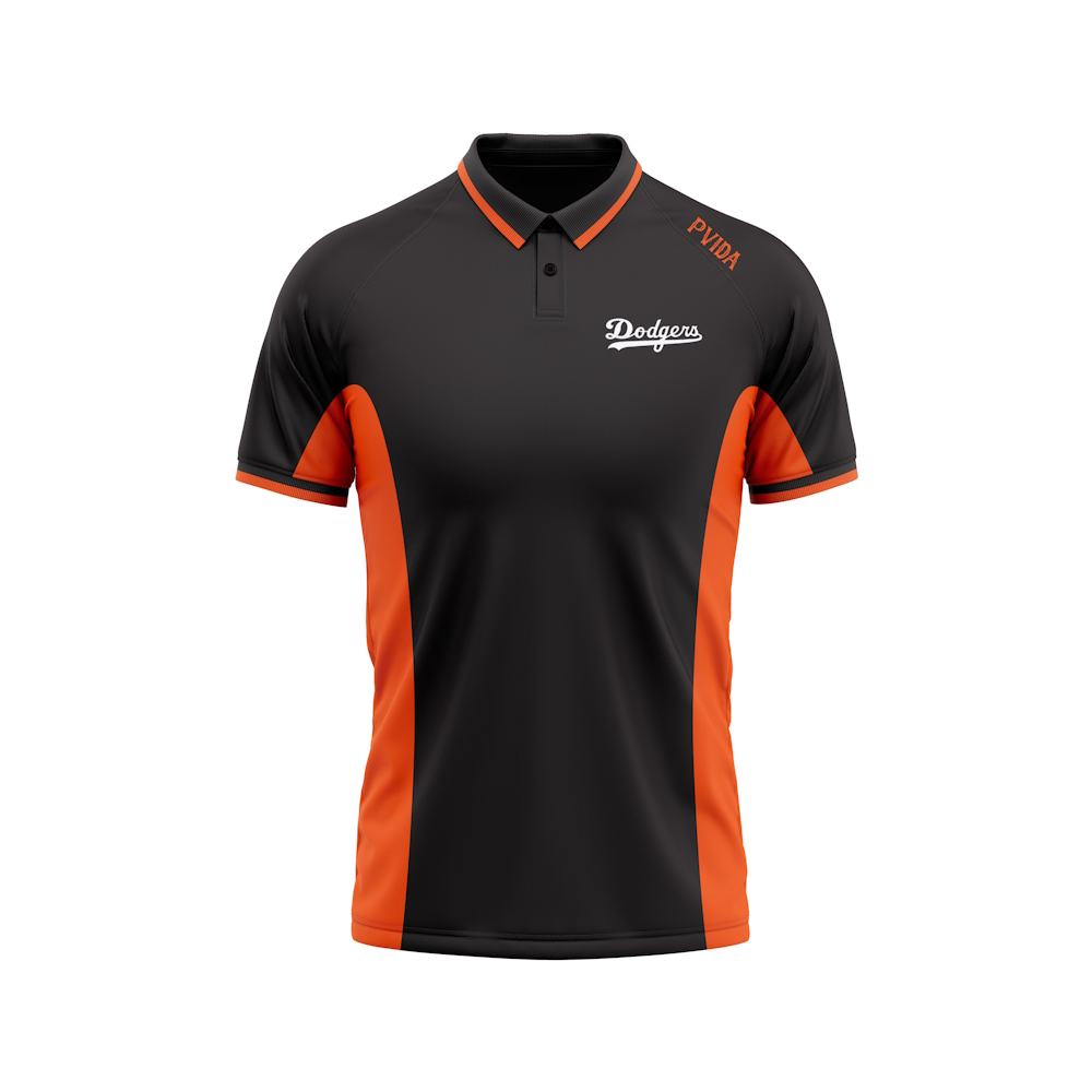 Portsmouth Dodgers - Activewear Polo - Black & Orange