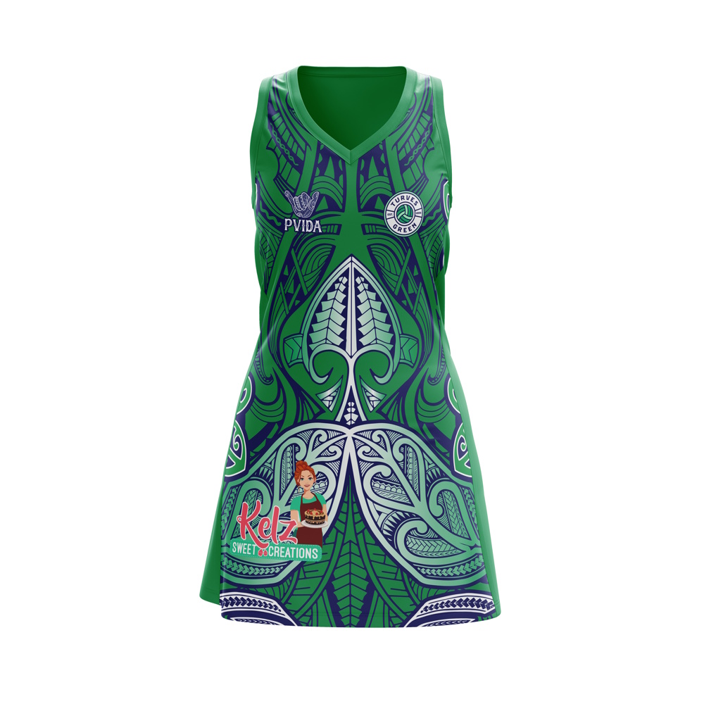 green netball dress Gazelles Netball Club A-Line Netball Dress & Briefs