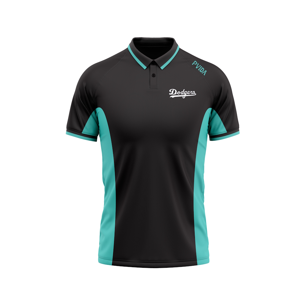 Portsmouth Dodgers - Activewear Polo - Black & Teal