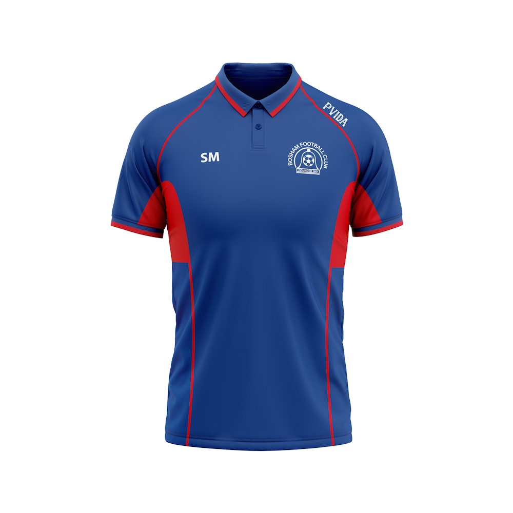Bosham FC - Activewear Polo - Blue & Red