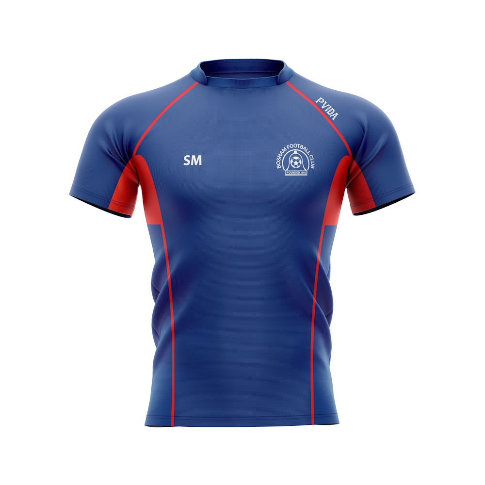 Bosham FC - Activewear Tee - Blue & Red