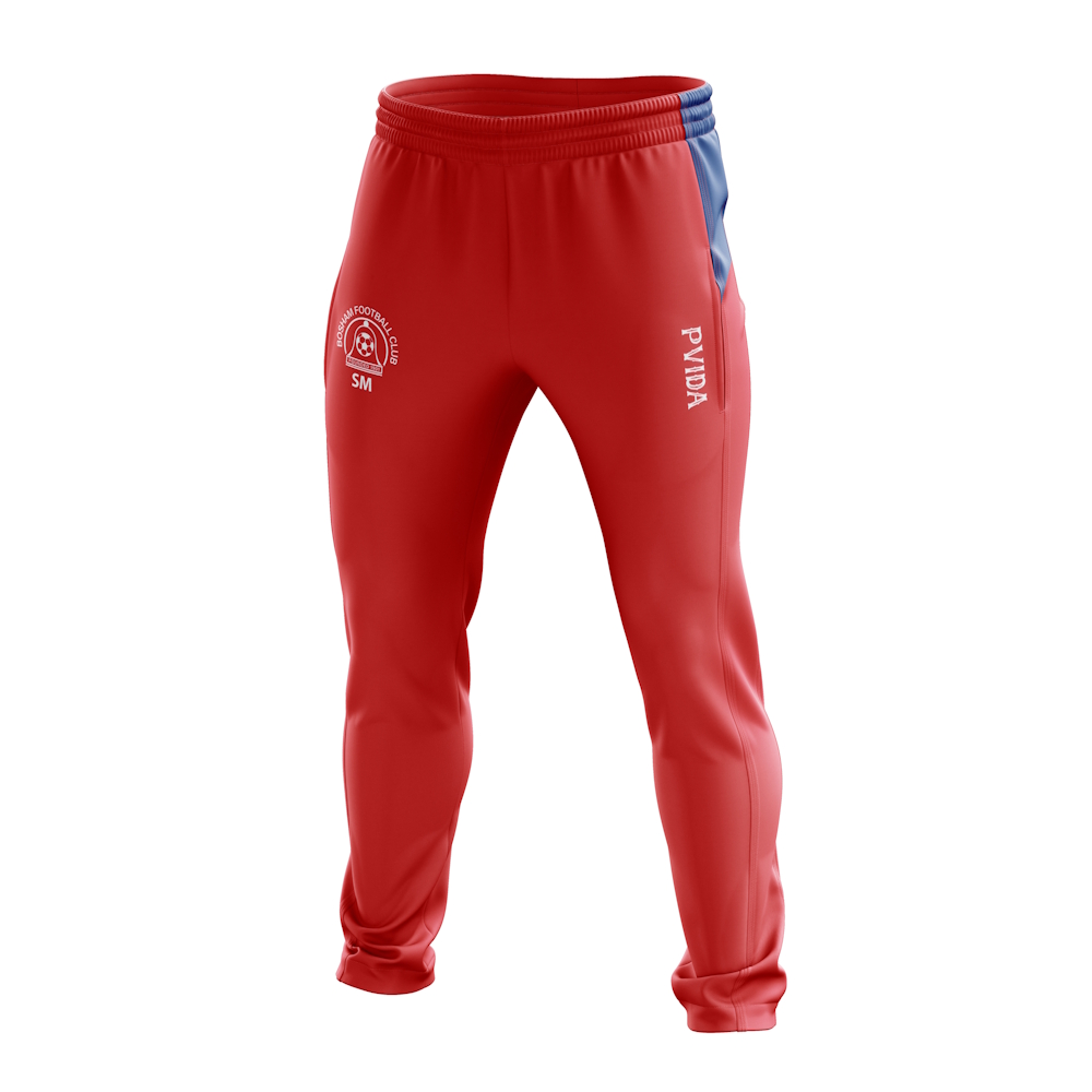 Bosham FC - Activewear Training Bottoms - Red & Blue