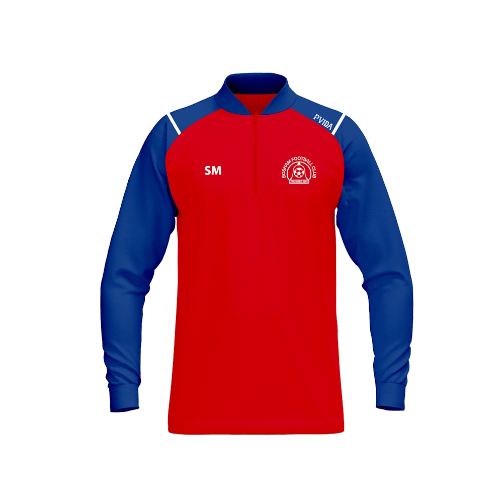 Bosham FC - Activewear Training Top - Red & Blue