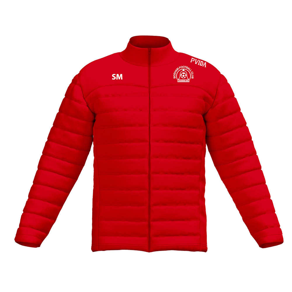 Bosham FC - Jacket - Leisurewear Puffa Jacket - Red