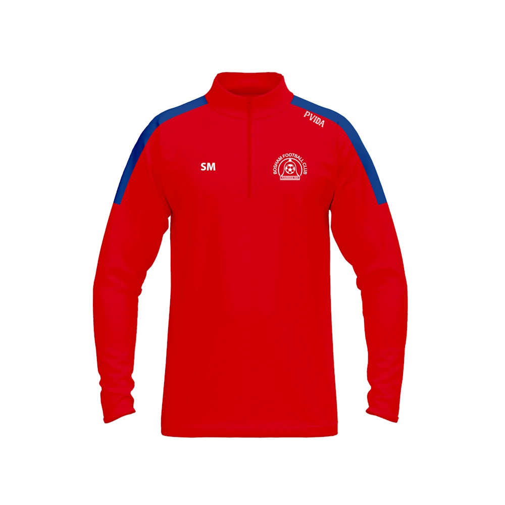 Bosham FC - Leisurewear Top - Red & Blue