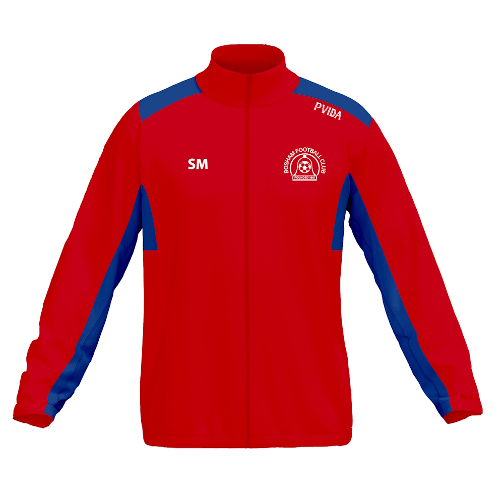 Bosham FC - Softshell Jacket - Red & Blue