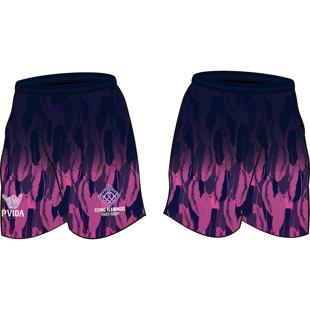 Flying Flamingos - Rugby Training Shorts - 4 Way Stretch