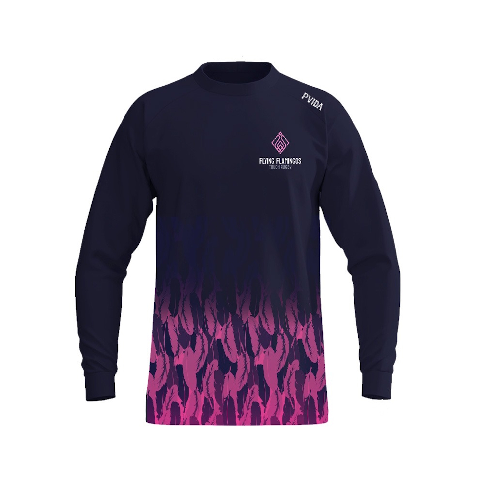 Flying Flamingos - Custom Activewear Drill Top