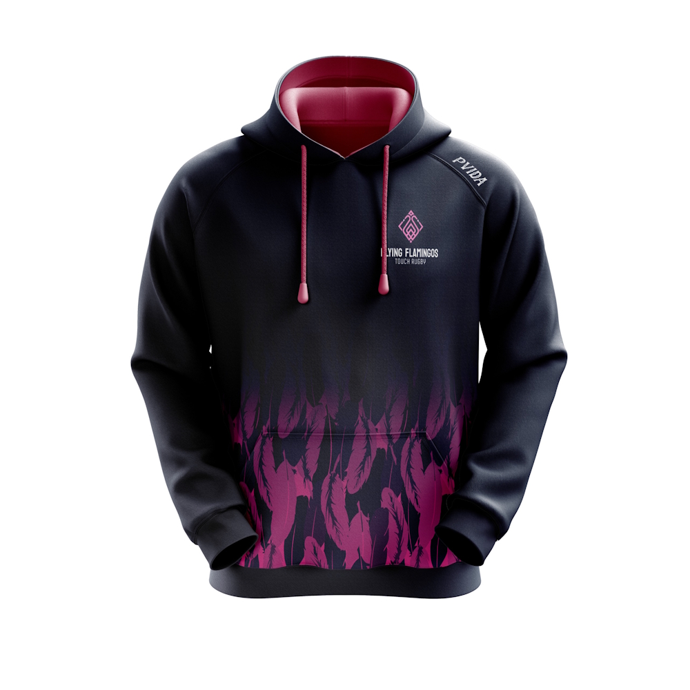 Flying Flamingos - Sublimated Hoodie