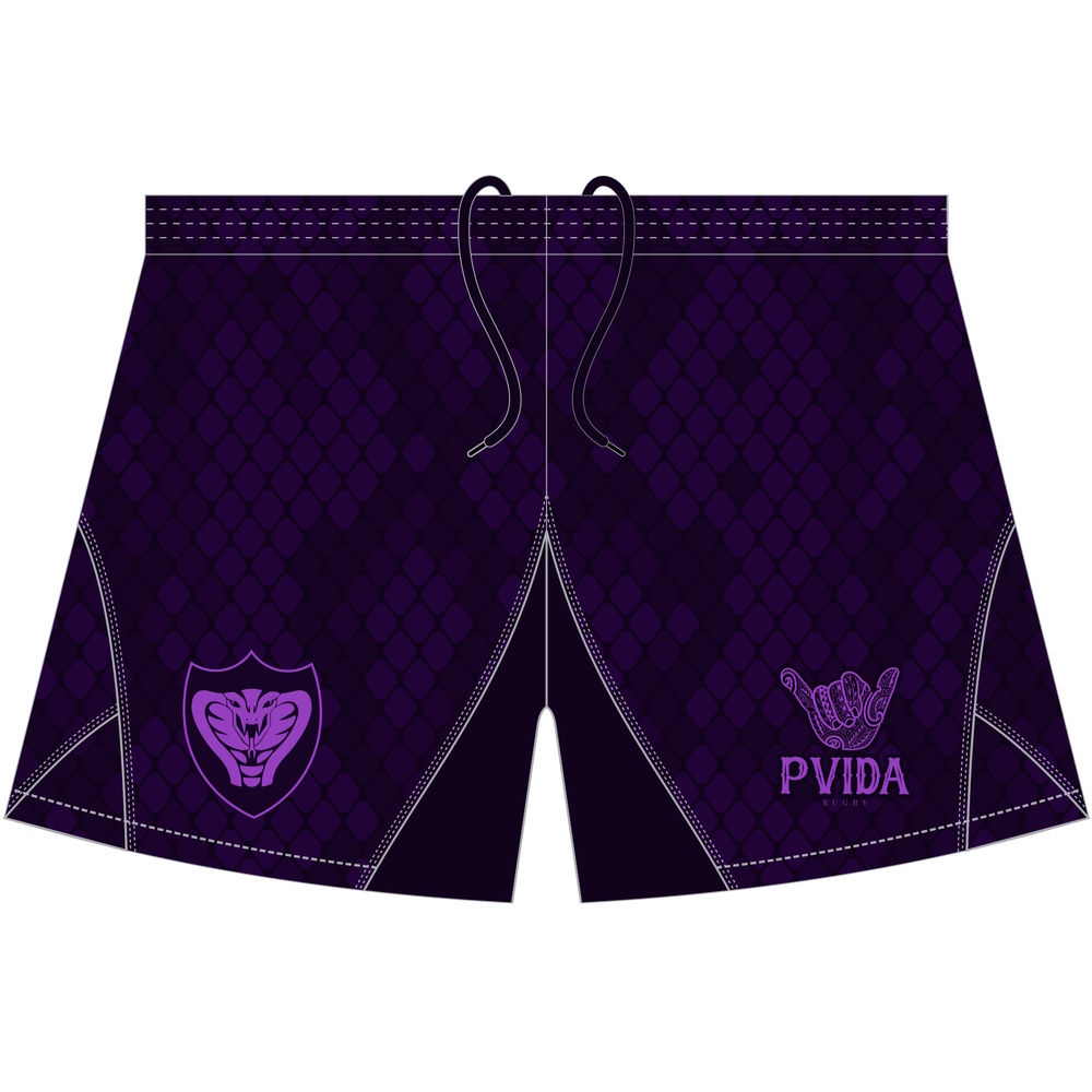 Purple Cobras - Match Shorts - Non-Stretch - Kids