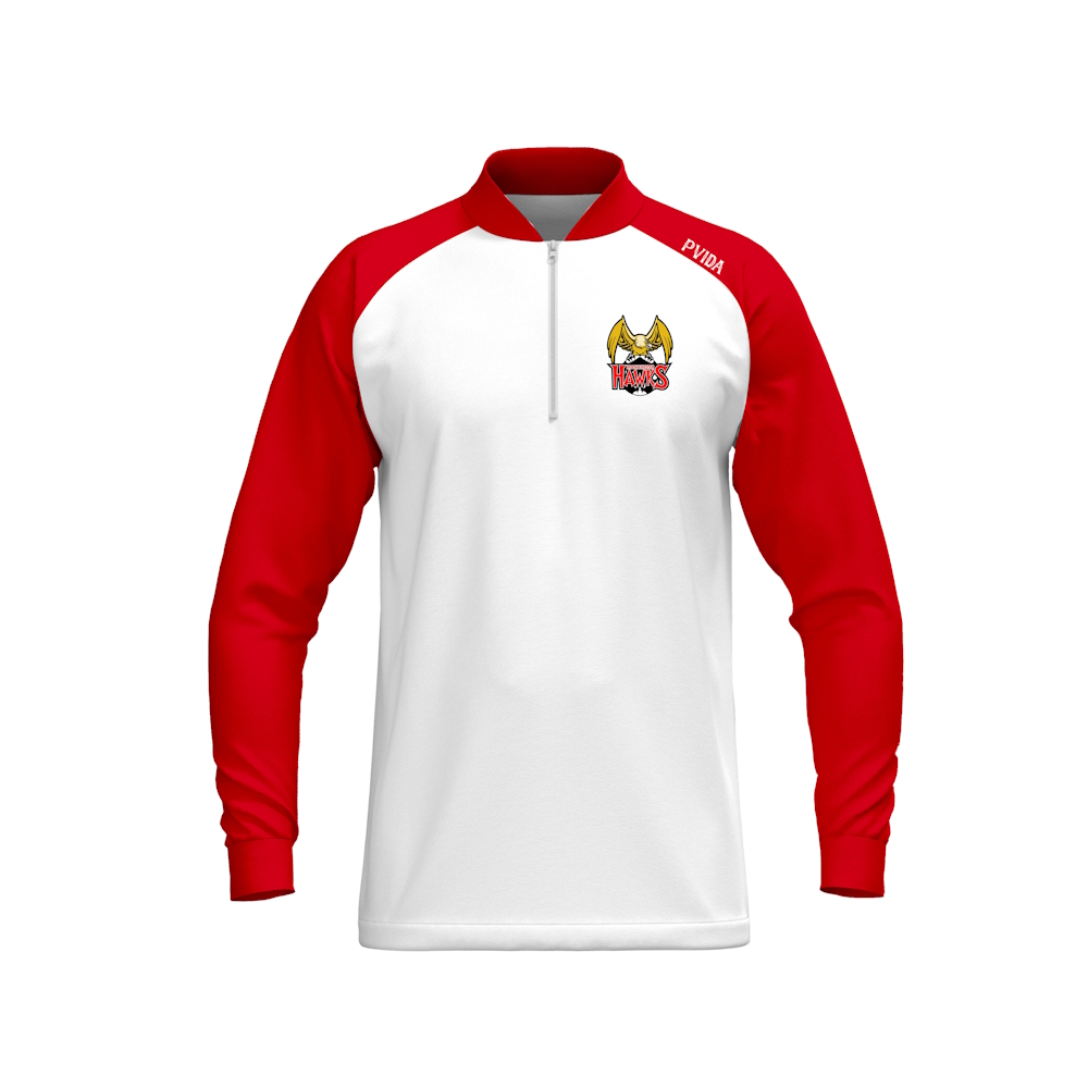 Manchester Hawks - Activewear Training Top- White & Red