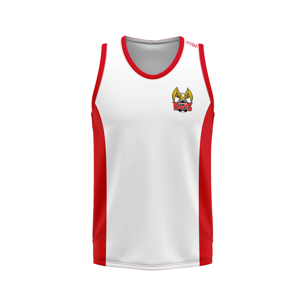 Manchester Hawks - Activewear Vest- White & Red