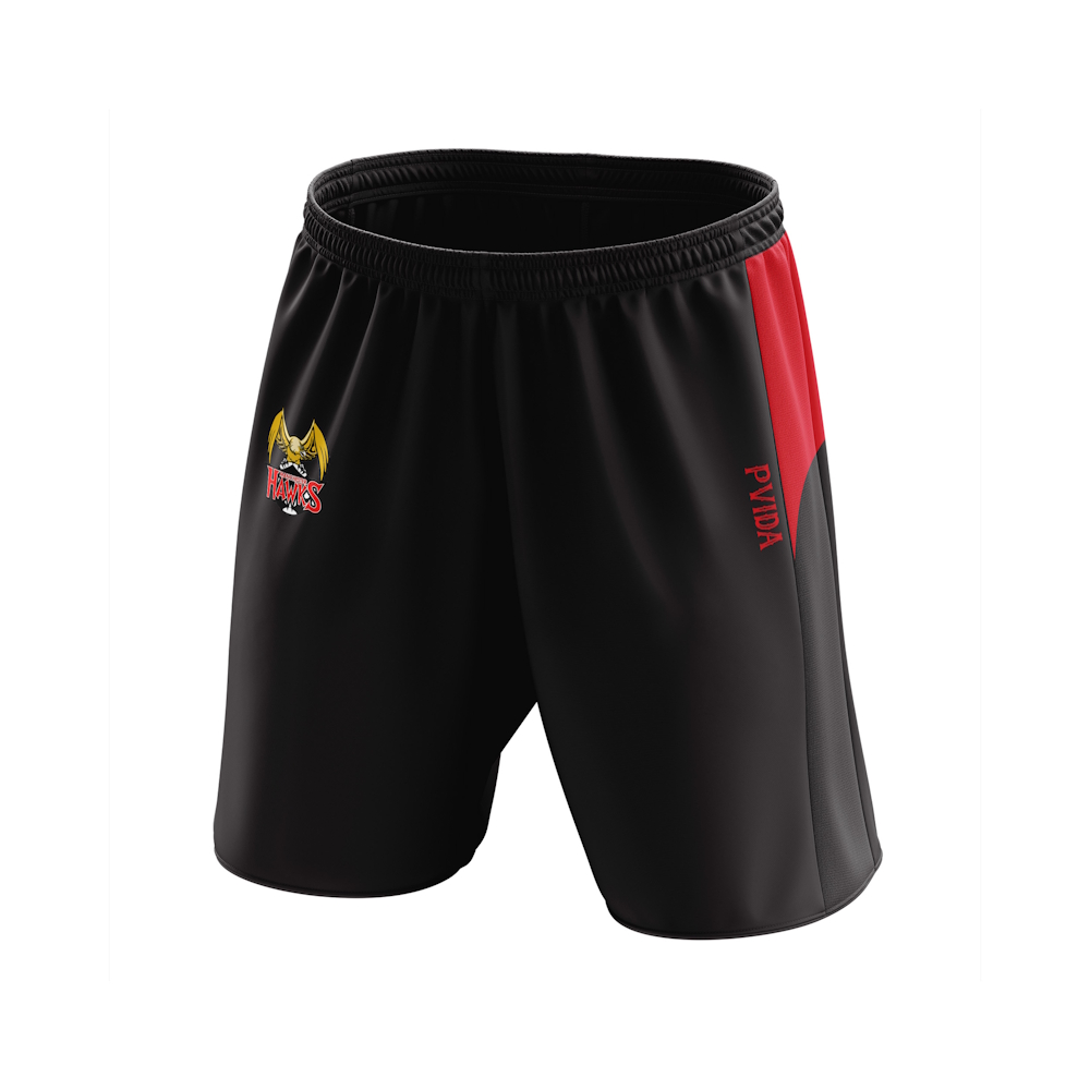 Manchester Hawks - Leisurewear Shorts- Black & Red
