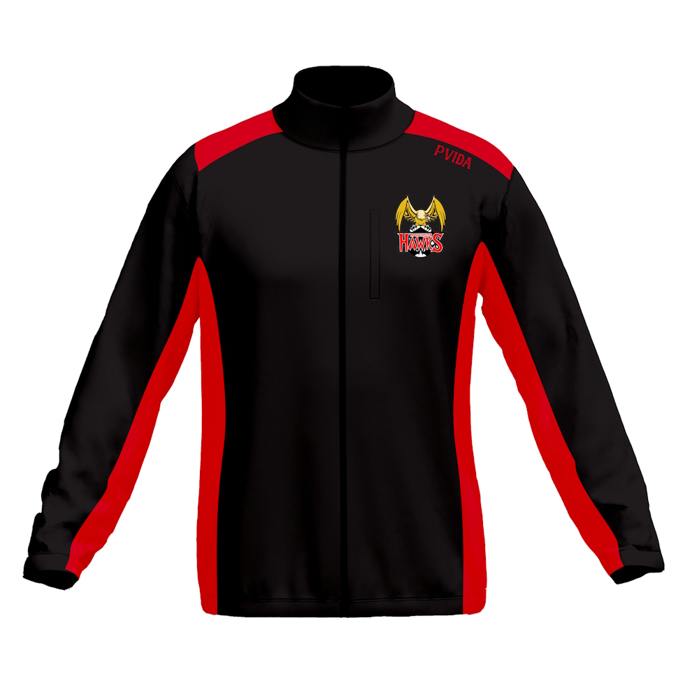 Manchester Hawks - Leisurewear Softshell Jacket- Black & Red