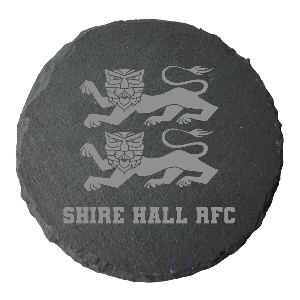 Shire Hall RFC - Slate Coaster