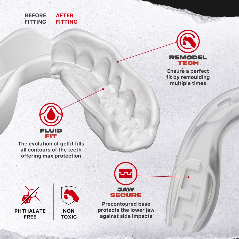 SAFEJAWZ® Extro Series Clear Fangz Mouthguard - Image 4