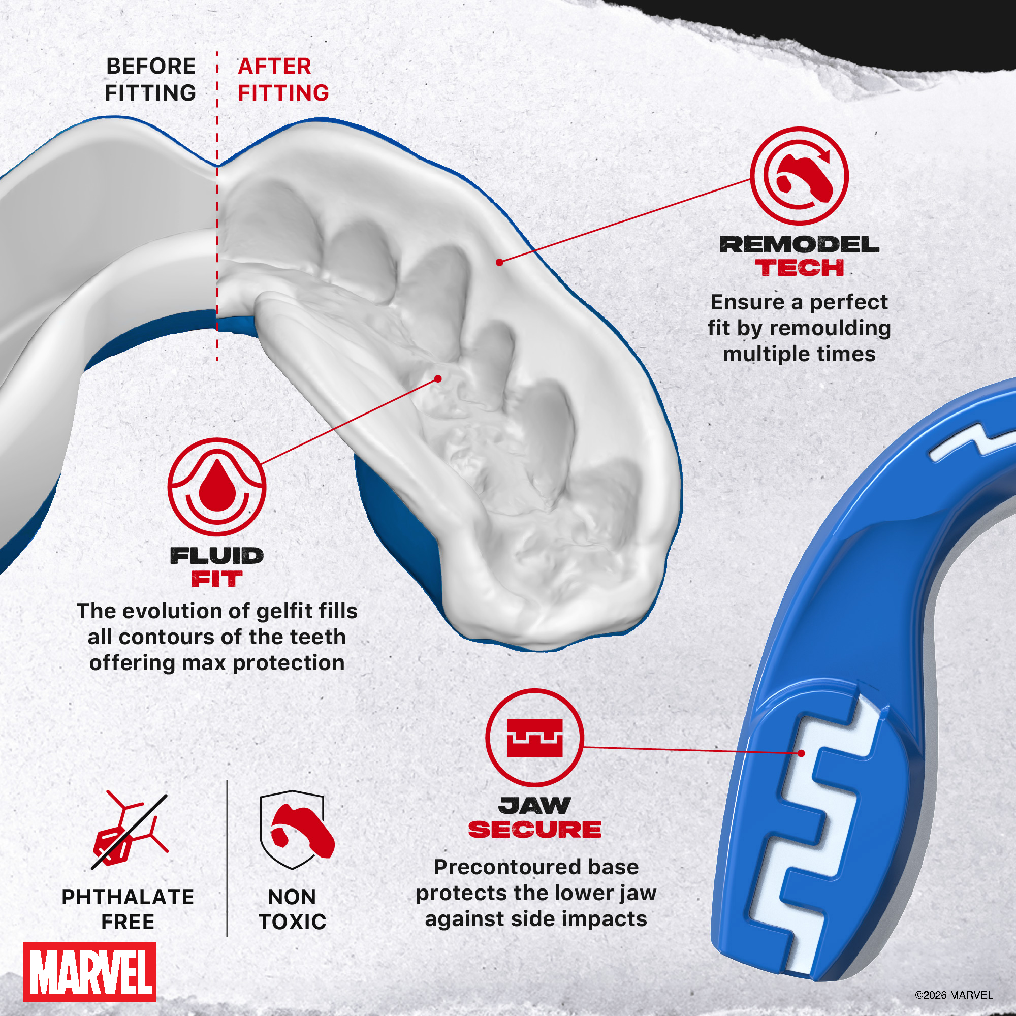 SAFEJAWZ® Marvel X-Men Beast Mouthguard - Image 3