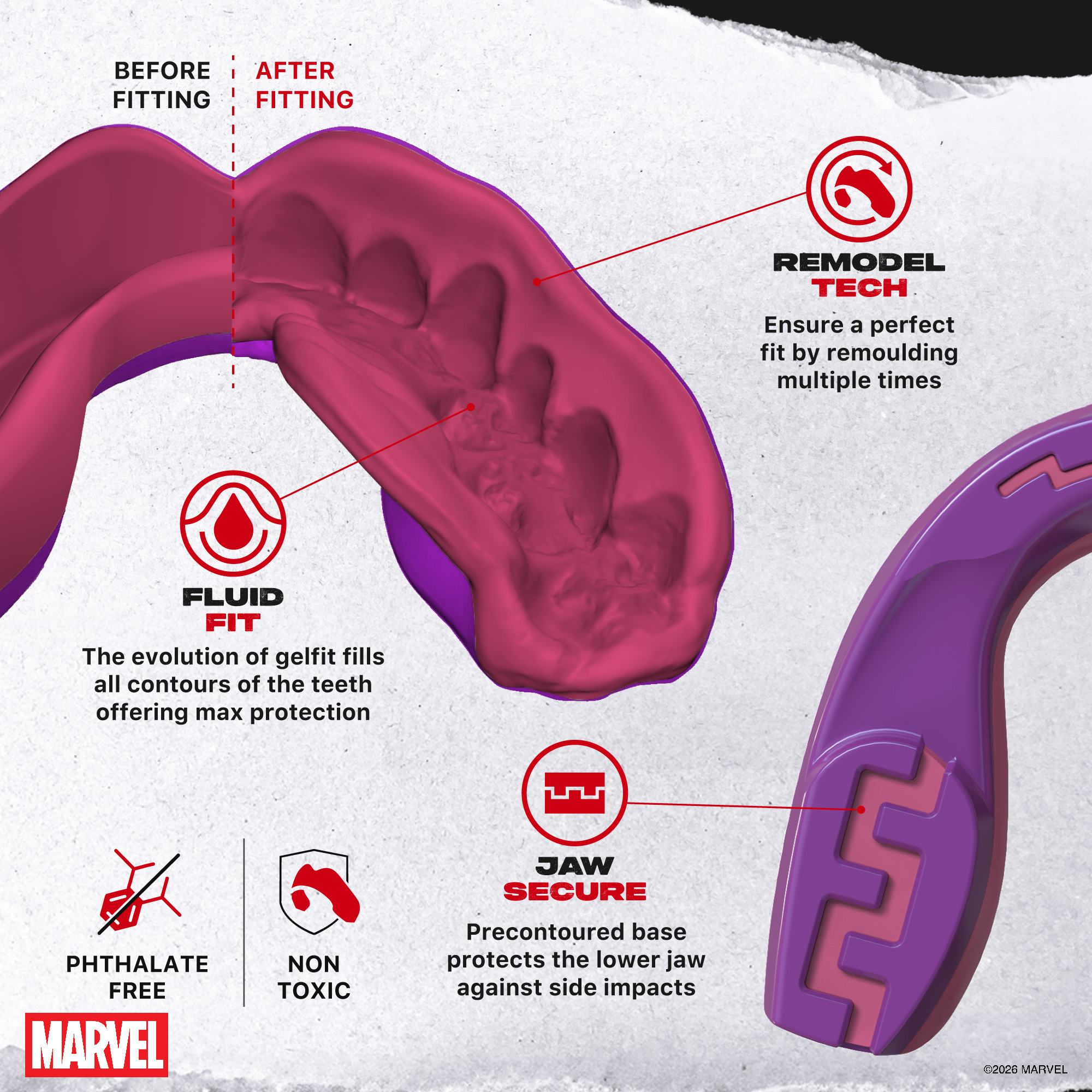 SAFEJAWZ® Marvel X-Men Gambit Mouthguard - Image 3